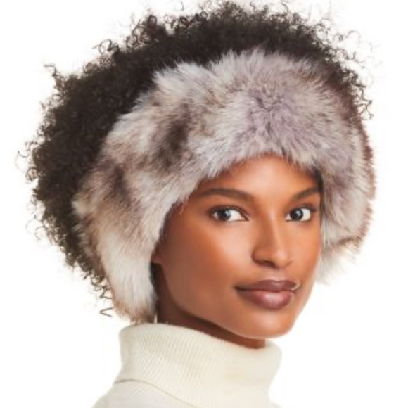 Surell Accessories - Surell Women's Fox Faux Fur Headband (O/S, Arctic Fox)